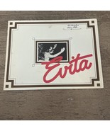 EVITA, Andrew Lloyd Webber, Tim Rice, Original Performance Brochure LA M... - $20.44 CAD
