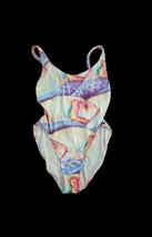 Vintage 80-90s Expozay Swimsuit Koi Fish Scale Shiny US 12 Read* - $26.73