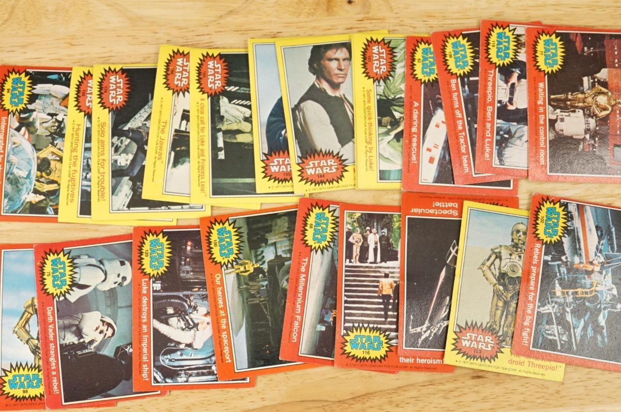 Primary image for Vintage 1977 Sci Fi Movie Star Wars Episode IV Tie In Set Break Lot Cards