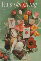 Pause for Living Spring 1959 Vintage Coca Cola Booklet Table Decor Flowe... - $6.92