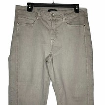 Bonita Cropped Jeans Size 42 Button Leg Opening Womens Stretch 34X25 - £12.44 GBP