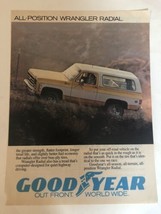 Good year Wrangler Radial Vintage Print Ad pa5 - $6.92