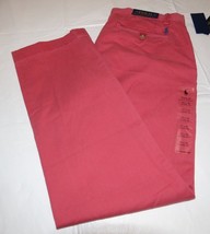 Mens Polo Ralph Lauren 34 X 34 Classic Fit Chino Pant Nantkt Red pants 291001 - £39.08 GBP