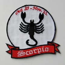 Scorpio Scorpion Astrology Zodiac Star Sign Embroidered Patch 3.25 Inches - £4.27 GBP
