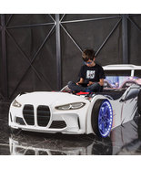 GTX Twin Race Car Bed with LED Lights & Sound FX - £706.93 GBP