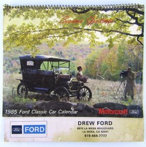 1985 Ford Motorcraft Classic Car Calendar, Seasons Greetings 9.5 in Wide - $11.98