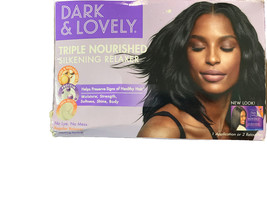 Dark &amp; Lovely Triple Nourished Silkening Relaxer Moisture No-Lye, 1 BOX - £13.44 GBP