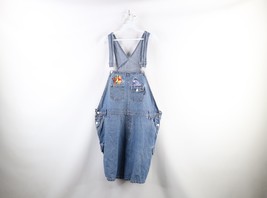 Vtg 90s Disney Womens 22W Distressed Winnie the Pooh Denim Overalls Shor... - $128.65