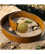 Wheel of Law Brass Buckle Tech Ether Guild ‘74 Tex Tan Cowhide Brown 486... - $1,243.85 MXN