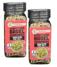 2 Packs Stonemill Everything Bagel Seasoning Hi,alayan Pink Salt  2.4 oz - $10.50