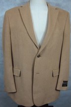 NWT $550 Jos Bank Traveller Collection 100% Camel Hair Tan Sport Coat Blazer 44L - £217.14 GBP