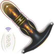 Thrusting Anal Plug Vibrator Dildo with Anti-Slip Design, Ultrafast Vibrating - £23.19 GBP