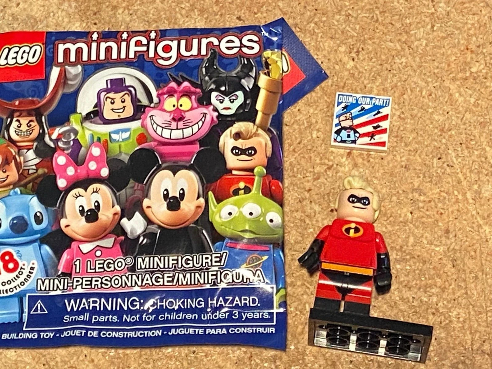 Lego Disney Minifigure Series 1 Mr. Incredible *Opened/New* fff1 - $11.99