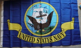 Usn Us Navy Polyester Flag 3 X 5 Feet - $15.14