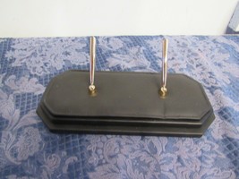 Leather Executive Desk Double Pen Holder 5 x 11 - £19.50 GBP