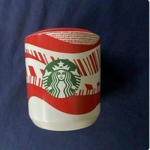 Starbucks Winter Holiday 2021 Red White Candy Cane 8oz Christmas Ceramic Mug - $17.99