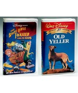 2 LOT DISNEY BRAVE LITTLE TOASTER GOES TO MARS CLASSICS OLD YELLER VHS MINT - $4.94