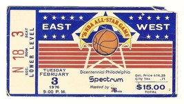 1976 NBA All Star Game Ticket Stub Philadelphia 76ers (PSA POP of 12) - £356.96 GBP