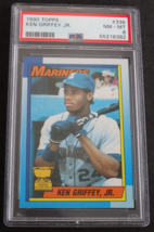 1990 Topps #336 Ken Griffey Jr. Seattle Mariners Baseball Card PSA 8 NM-MT - £12.49 GBP