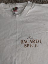 NEW Ron Bacardi Spice USA Made Heavy Cotton White Graphic T-Shirt Men&#39;s XL - $15.00