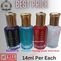 4x Musk Al Tahara 14ml White Musk+Powder+Pomegranate +blueberry مسك طهارة - £22.19 GBP