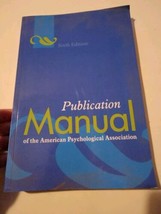 Publication Manual of the American Psychological Association 6th Edition - $19.60