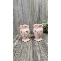 2 Vintage RRP Pink Floral Vases, Robinson Ransbottom  - £27.76 GBP