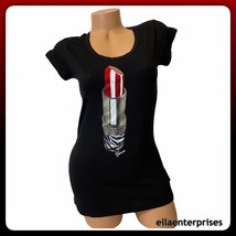 Guess Embellished Abela Lipstick Tee - Small *NWT - £19.51 GBP