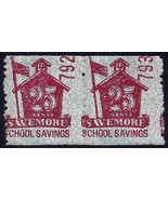 Scarce 25c &quot;Savemore&quot; School Savings Cinderella Stamp (Type5) for Scherm... - $20.50 CAD