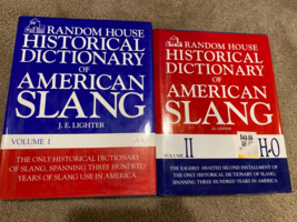 J E Lighter / Historical Dictionary of American Slang Volumes 1 &amp; 2 1st ... - £27.59 GBP