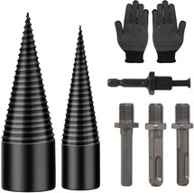 Wood Splitter Drill Bit 42Mm + 32Mm With Anti-Slip Gloves And 4, 42Mm+32Mm - $31.99