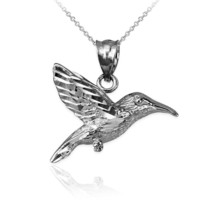 Sterling Silver Hummingbird DC Charm Necklace - £15.63 GBP+