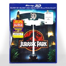 Jurassic Park (3D &amp; 2D Blu-ray/DVD, 1993, Inc. Digital Copy) Like New w/ Slip ! - £14.60 GBP