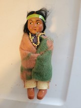 Skookum Bully Good 6.5&quot; Native American Indian Child Doll Vintage - $29.02