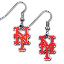 MLB New York Mets Dangler Earrings - $271.80 MXN