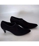 Ecco Danish Design Woman Suede Ankle Boots Black Booties Size 9 US / 40 EU - $52.70 CAD