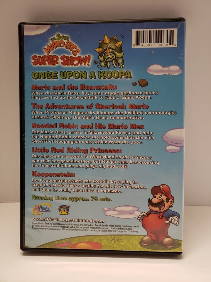 Super Mario Bros Super Show Once Upon A Koopa Dvd 2007 Dvds Blu Ray Discs Super Mario Bros Super Show Once Upon A Koopa Dvd 2007 Dvds Blu Ray Discs