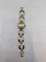 Vintage Alsta 17 Jewels Watch Women Gold Tone Gold Dial Bangle (Q) - £31.49 GBP
