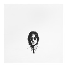 Personalized Tea Towel with John Lennon Portrait in Black and White for ... - £19.35 GBP