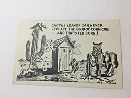 1945 Cowboy Trouble card. Bob Petley cowboy art. Marked @ Indio, CA , July &#39;48 - £6.98 GBP