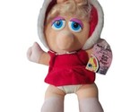 Vintage 1987 Baby Miss Piggy Christmas Plush 11&quot; Jim Henson Muppets Doll... - $9.50