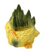 Vintage McCoy Pottery planter Duck in the Reeds No Umbrella cold paint - $69.29