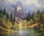 Yosemite&#39;s Sentinel, Signed and Numbered Print by G Harvey Mountain Land... - $367.50