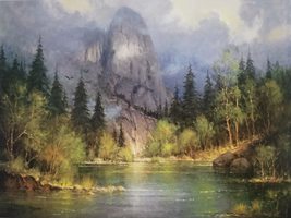 Yosemite&#39;s Sentinel, Signed and Numbered Print by G Harvey Mountain Landscape - £288.38 GBP