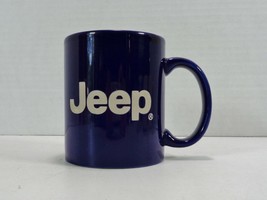 Dark Blue Jeep Coffee Tea Mug Ceramic Vintage Promo 10 Oz - £11.05 GBP