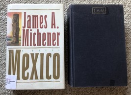 Lot 2 James Michener hardcover books:  Mexico &amp; Space - $3.99