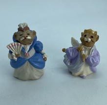 Hallmark Merry Miniatures CINDERELLA FAIRY TALE LOT of 2 Vintage Mice 1995 - £4.64 GBP