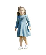 Janie &amp; Jack Knit Green Plaid Long Sleeve Fit &amp; Flare Dress Size 3T - $34.50 CAD