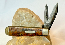 1940&#39;s Case XX 3 3/8 Regular Jack Pocket Knife Folding 2 Blade Jigged Scales - £63.12 GBP
