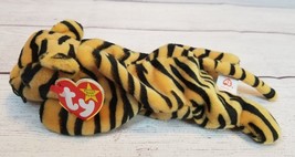 TY Beanie Baby Stripes the Tiger Light  Plush PVC Birthday June 11, 1995... - £10.85 GBP